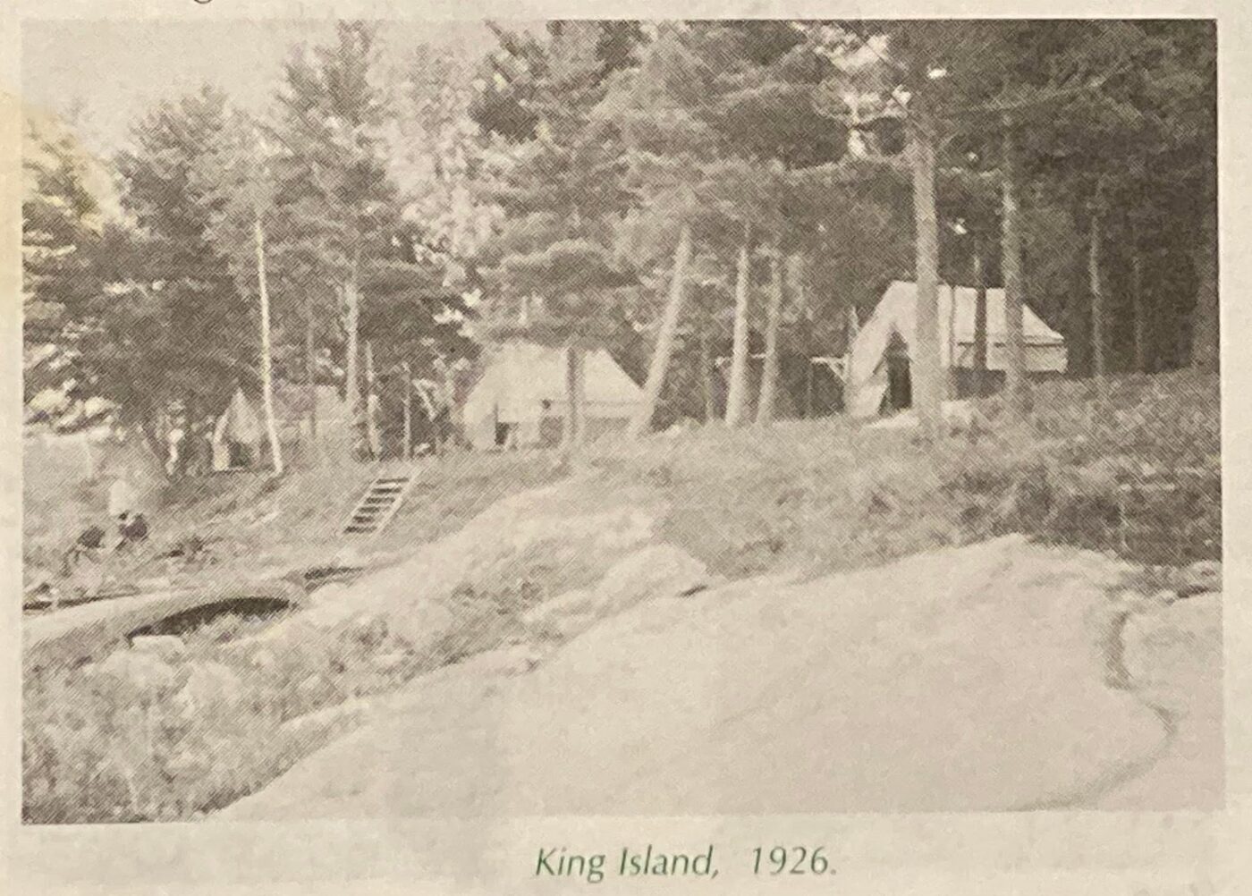 Vintage black-and-white photograph of King Island, 1926